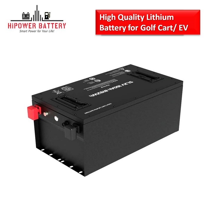 HiPOWER Golf Cart Battery 72V 76.8V 105AH 8064WH with Smart BSM and Bluetooth 5000 Cylces Factory Price