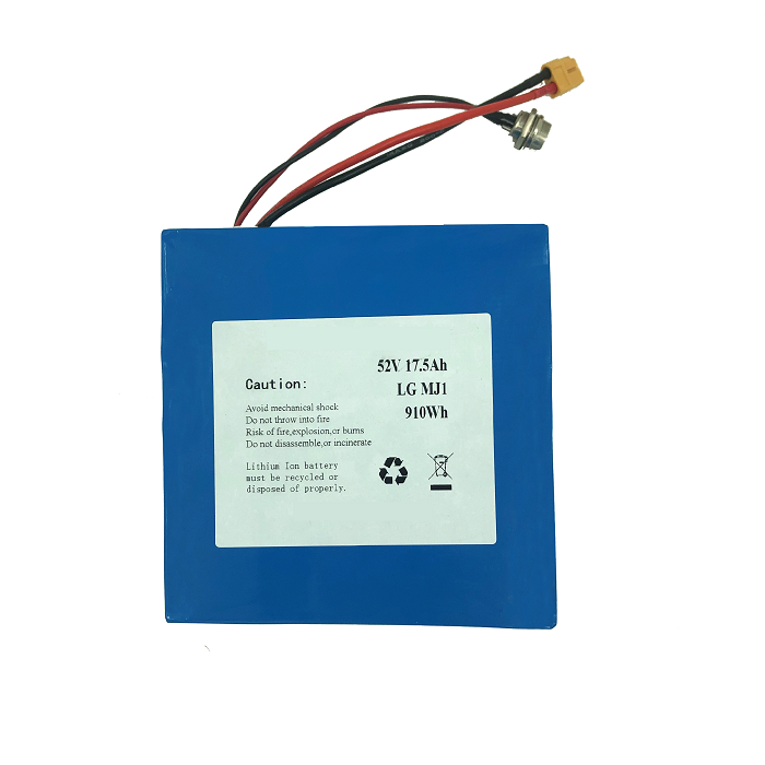 Li ion battery 52V 17.5Ah 48V for electric bicycle