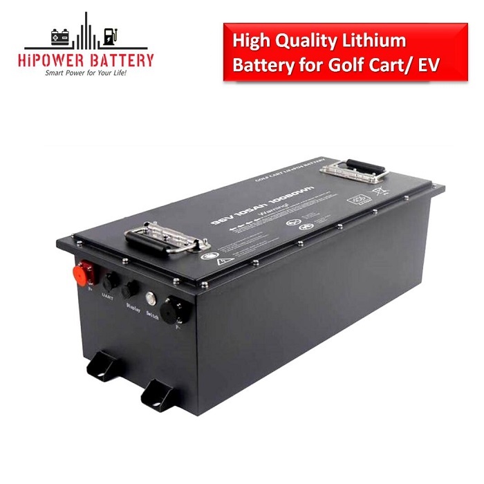 HiPOWER Golf Cart Battery 48V 160AH 8192WH with Smart BSM and Bluetooth 5000 Cylces Factory Price