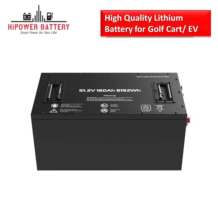 HiPOWER Golf Cart Battery 72V 73.6V 105AH 7728WH with Smart BSM and Bluetooth 5000 Cylces Factory Price