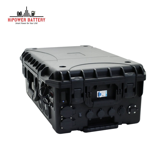 Trolley Case Type All-In-One Power Station LiFePO4 12V 24V 48V 100Ah 150Ah 200Ah 300Ah 400Ah with  Built-in Inverter and MPPT Controller