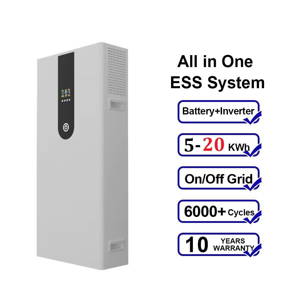 5 to 10kw All-in-one battery ESS system with built-in inverter